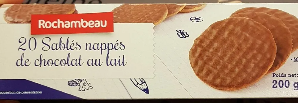 Sablé nappés de chocolat