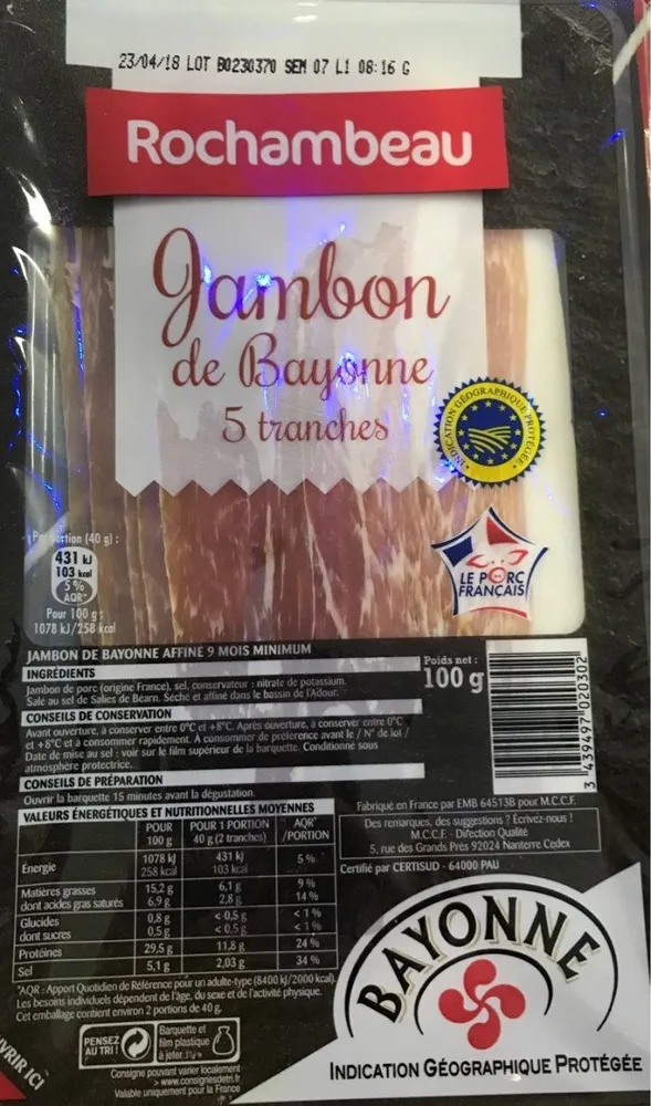 Jambon de bayonne