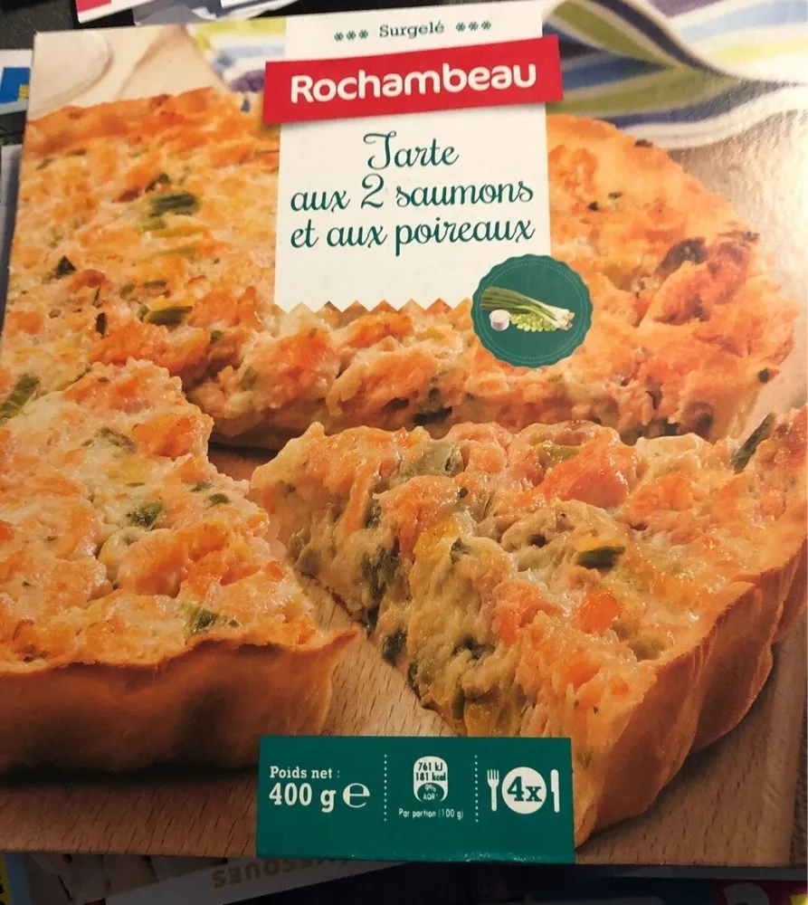 Tarte aux 2 saumons et aux poireaux