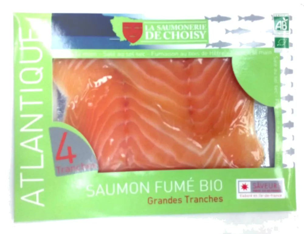 Saumon fumé bio - Grandes Tranches