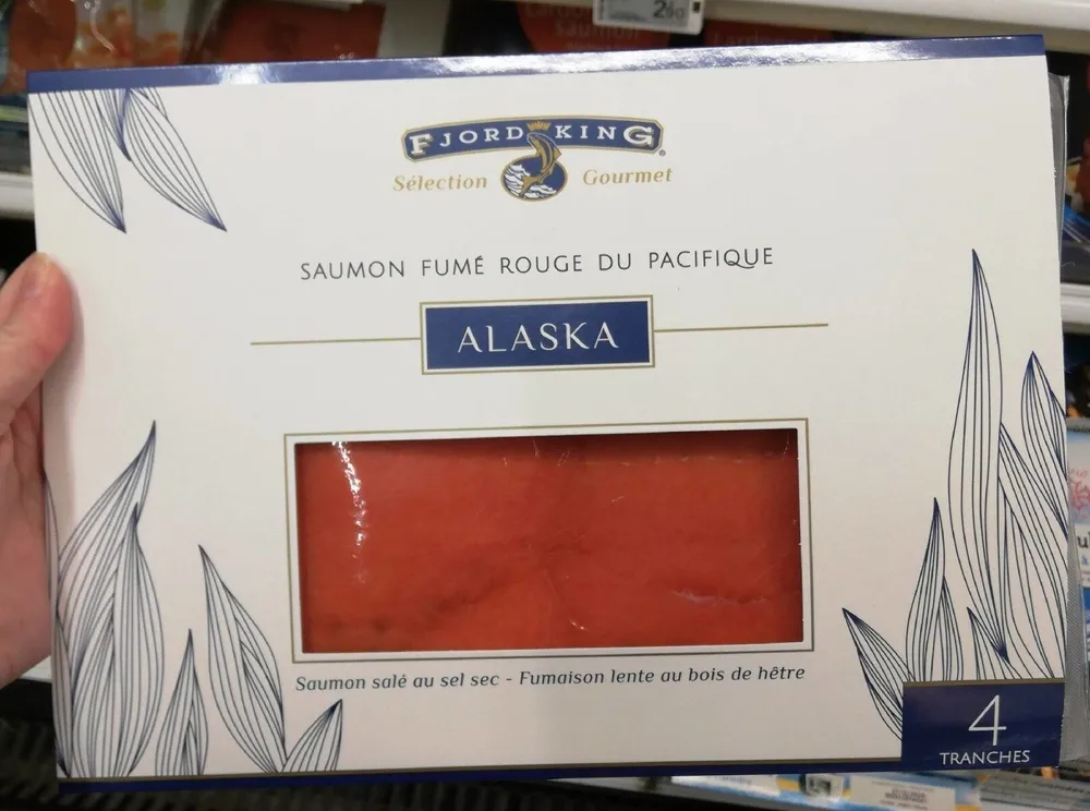 Saumon fumé rouge du pacifique