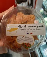 Dés de saumon fumé