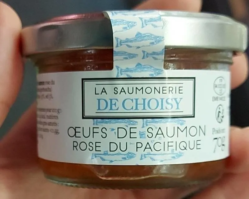 Oeufs de saumon rose du pacifique