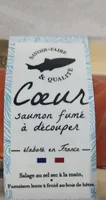 Coeur saumon fumé à decouper