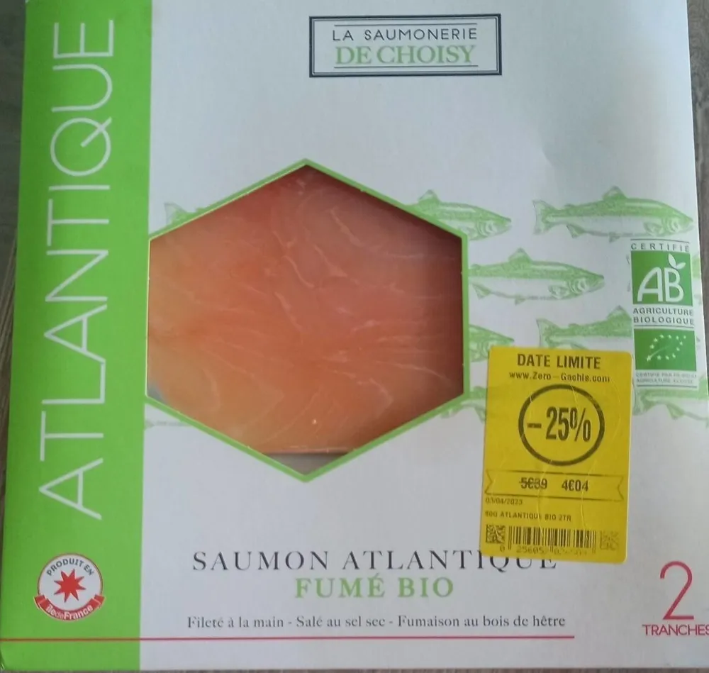 Saumon Atlantique fumé bio