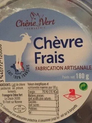 Chèvre Frais Chêne Vert