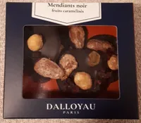 Mendiants noir fruits caramélisés