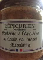 Moutarde à l'ancienne au coulis de piment d'espelette