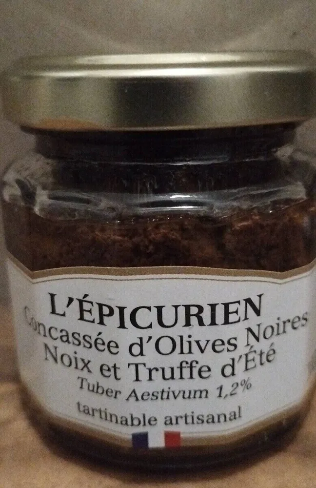 Concassé d'olives noires, noix et truffes d'été