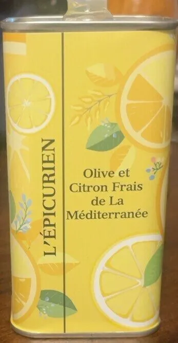 Olive et citron frais de la Méditerranée