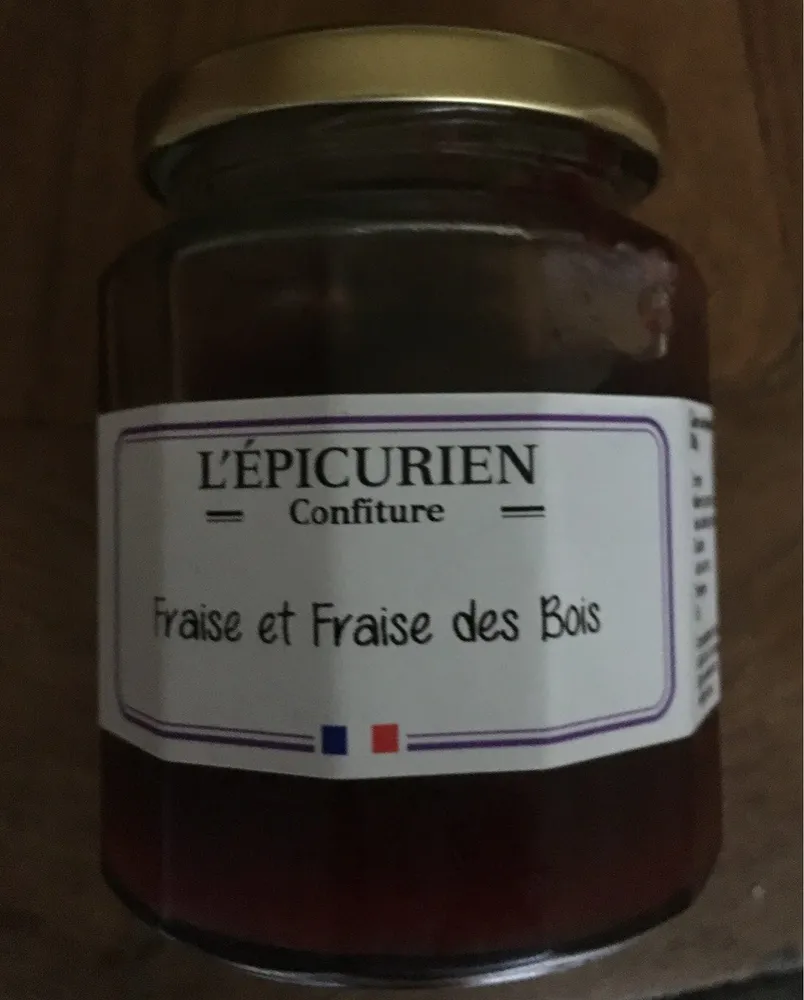 Confiture fraise et fraise des bois