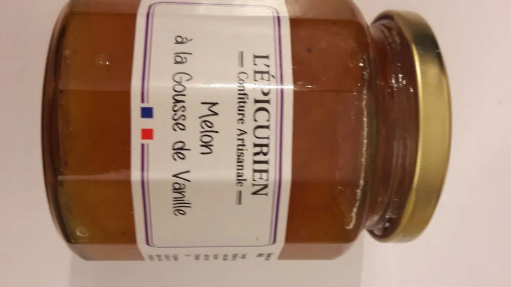 Confiture artisanale Melon à la gousse de vanille