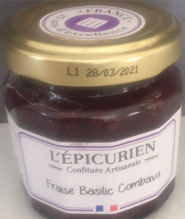 Confiture Extra Fraise Basilic Combava