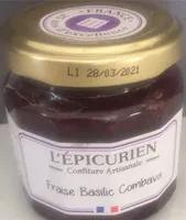 Confiture Extra Fraise Basilic Combava