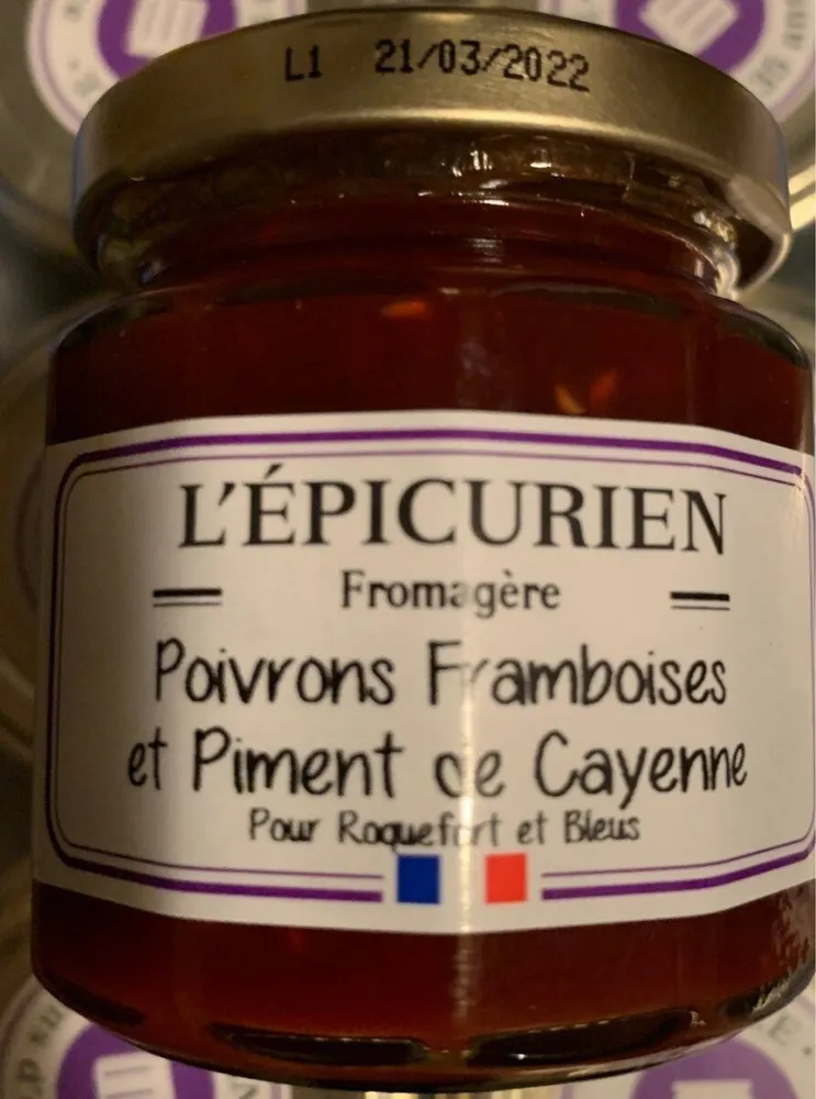 Confit de poivrons franboises et piment de cayenne