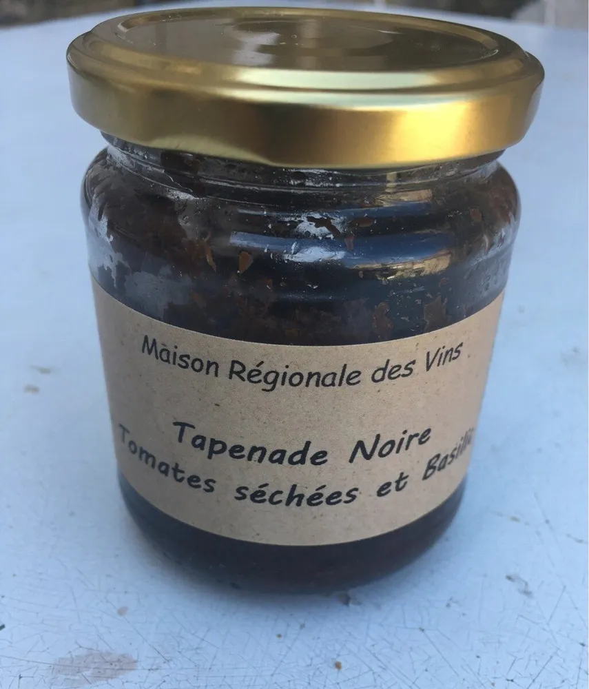 Tapenade noire tonates sechees et basilic