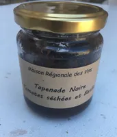 Tapenade noire tonates sechees et basilic