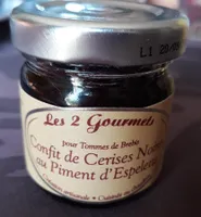 Confit de Cerises Noires au Piment d'Espelette