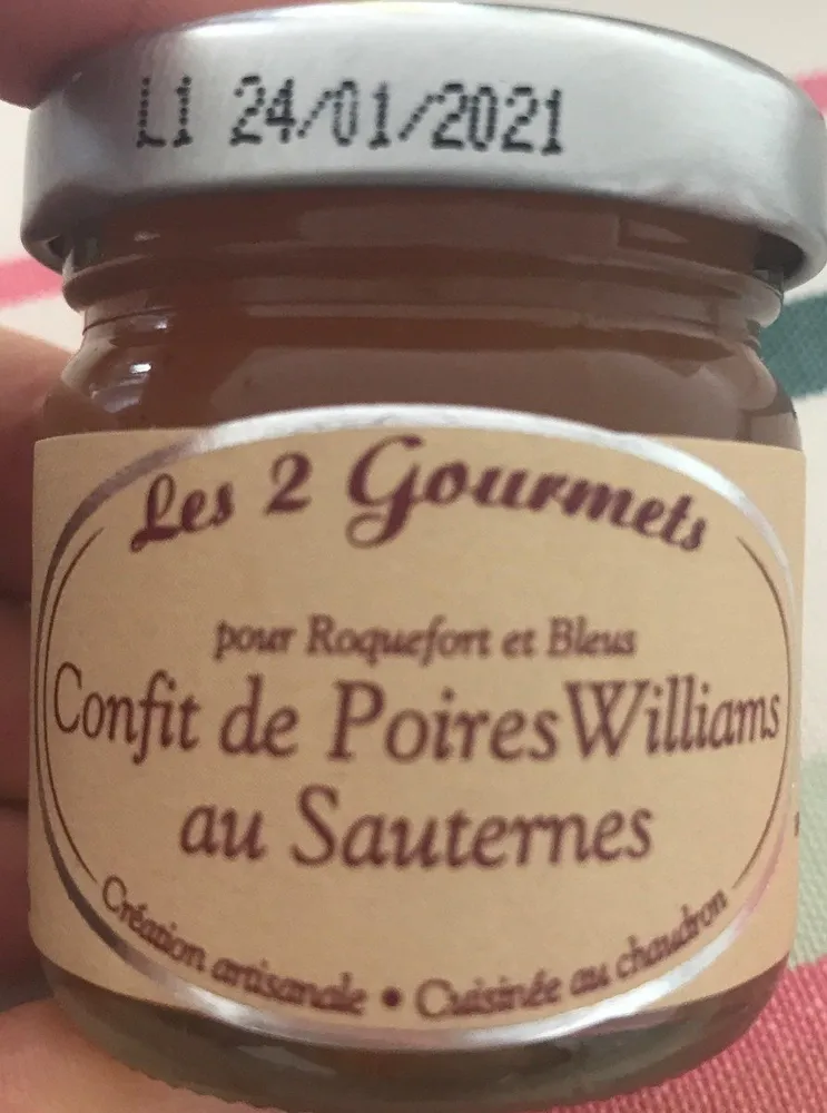 Confit de Poires Williams au Sauterne