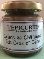 Crème de châtaignes foie gras et cèpes
