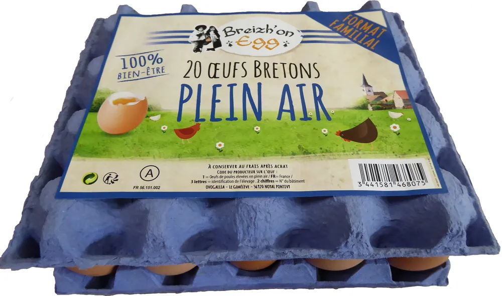 20 oeufs plein air
