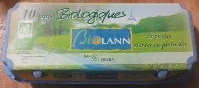 10 oeufs biologiques de poules élevées en plein air