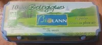10 oeufs biologiques de poules élevées en plein air