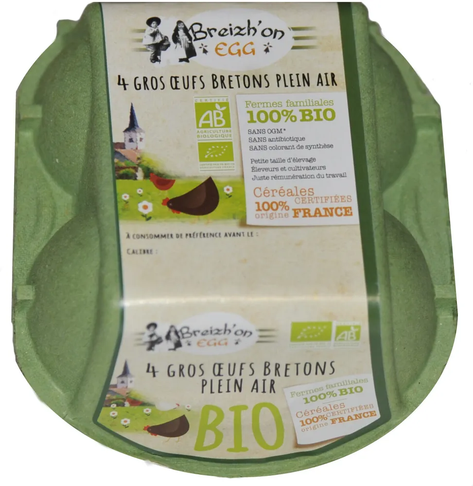 4 gros oeufs BIO