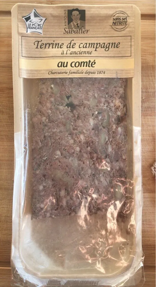 Terrine de campagne à l’ancienne au comté