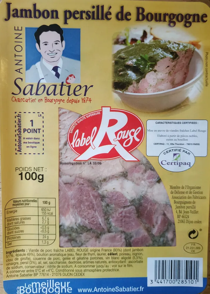 Jambon persillé de Bourgogne