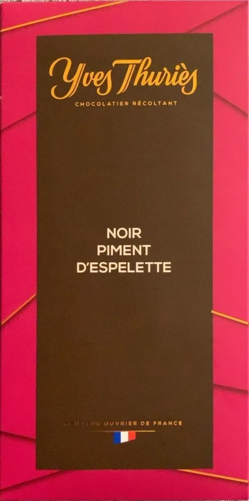 Chocolat Noir piment d'Espelette