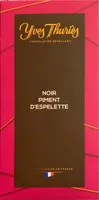 Chocolat Noir piment d'Espelette