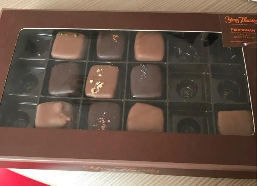 Bonbons de chocolats noirs et assortis