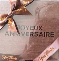 Chocolat carte message joyeux anniversaire