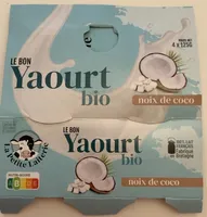 Le bon yaourt bio noix de coc