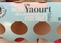 Le Bon Yaourt bio au lair entier