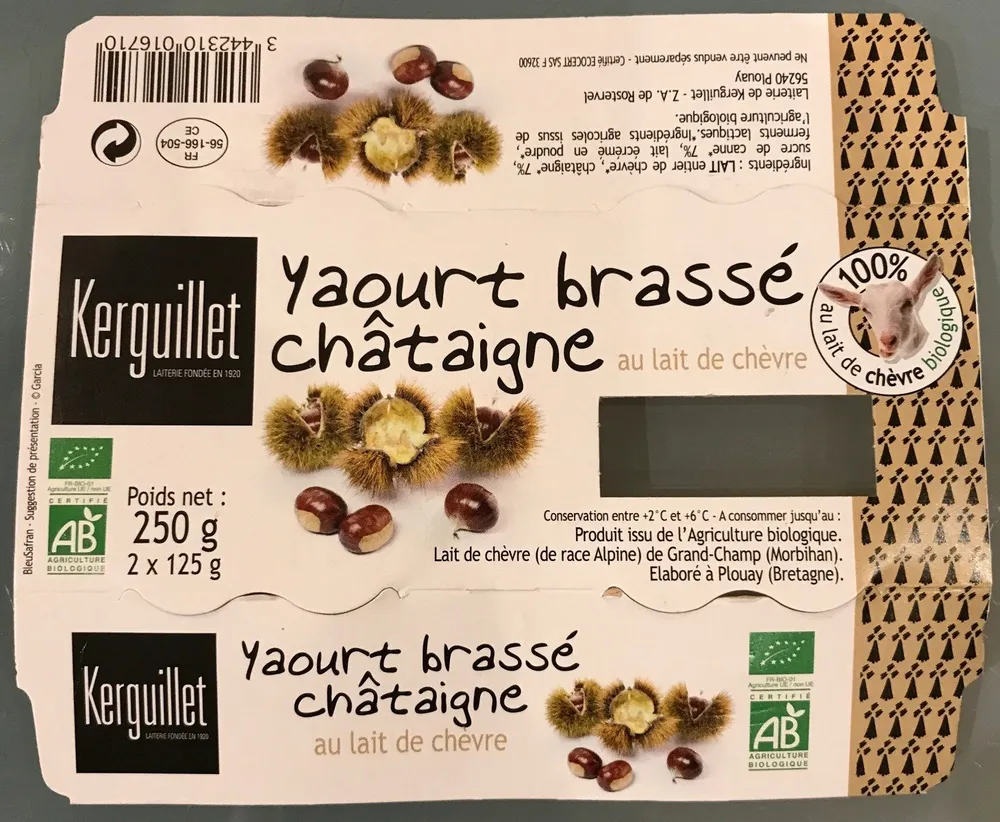Yaourt brassé châtaigne