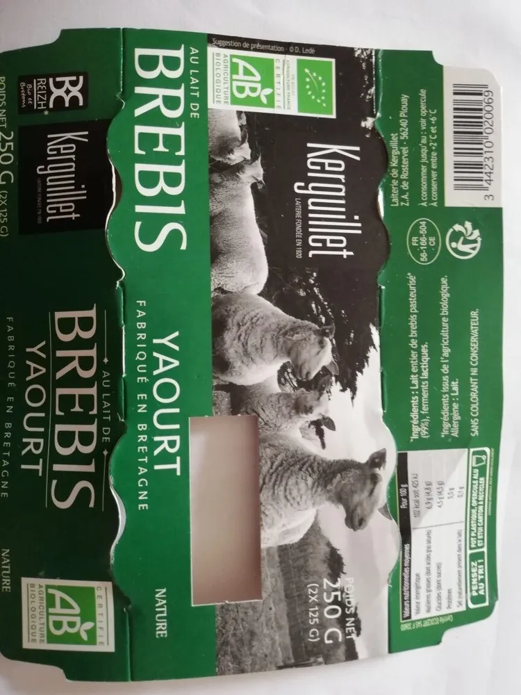 yaourt au lait de brebis