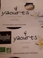 Yaourts bio Vanille Ferme et fondant