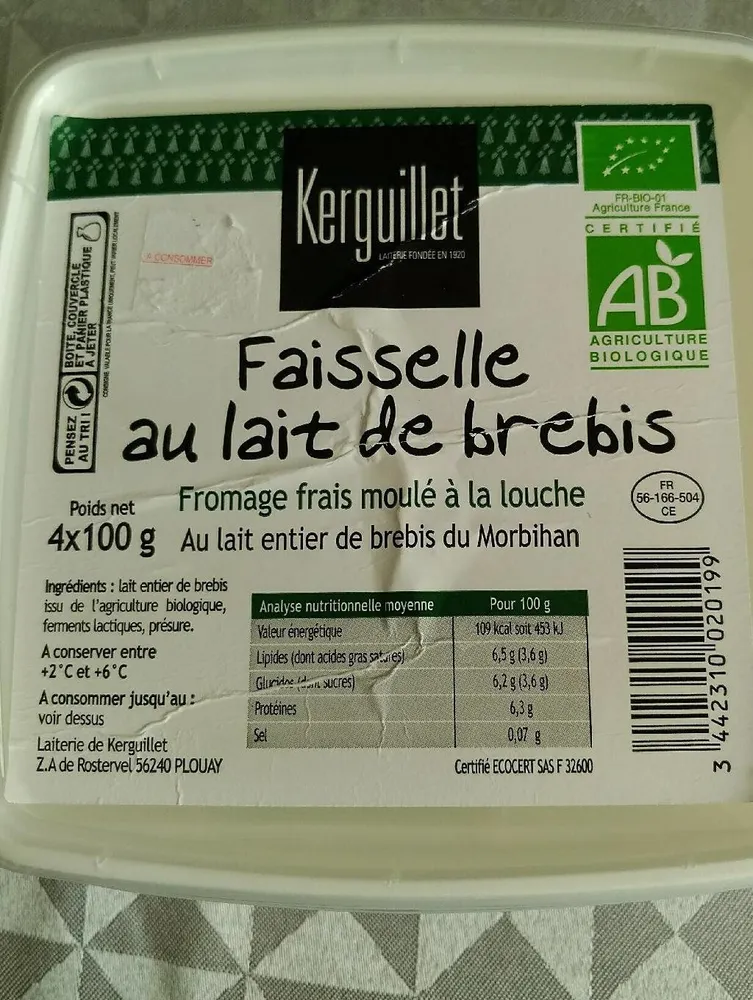 Faisselle au lait de brebis