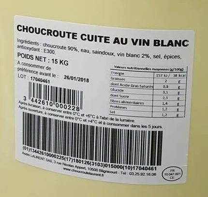 Choucroute Cuite au Vin Blanc