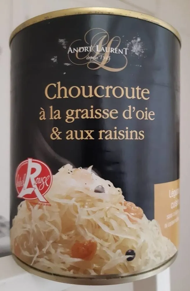 Choucroute à la graisse d'oie & aux raisins