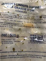 Haricots lingots cuisinés a la graisse d'oie