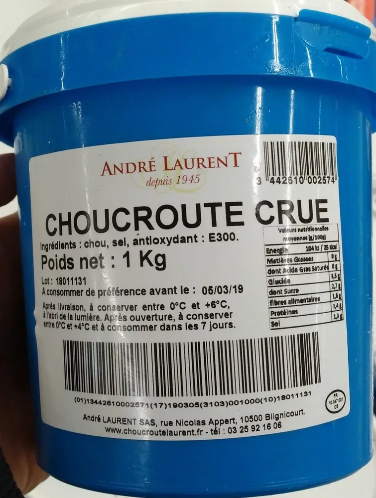 Choucroute crue