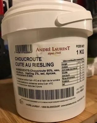Choucroute cuite au Riesling