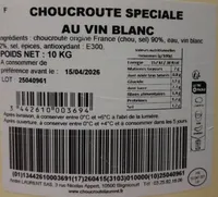 Choucroute spéciale au vin blanc