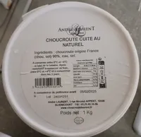 Choucroute cuite au naturel