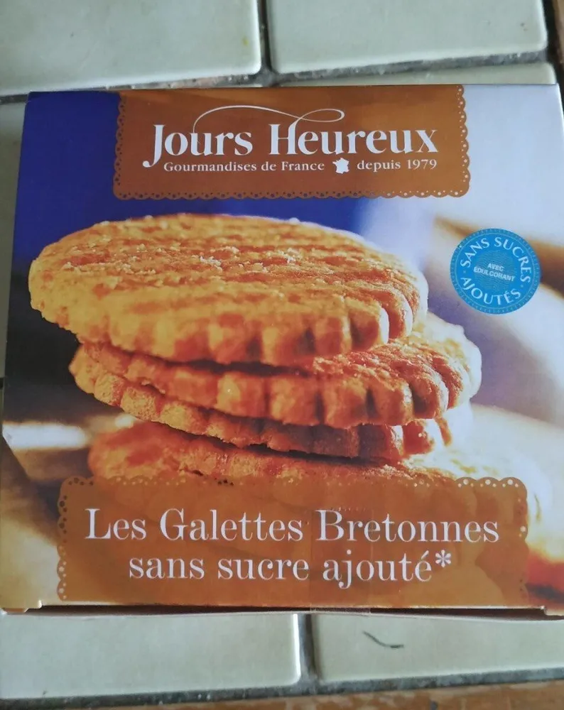 Galettes bretonnes sans sucres ajoutés