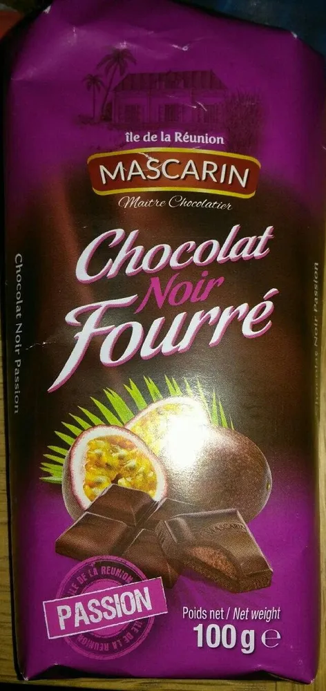Chocolat noir fourré