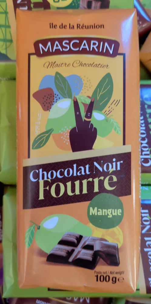 Chocolat noir fourré mangue